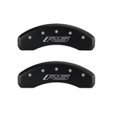MGP 4 Caliper Covers Engraved Front & Rear Gen 5/RS Red finish silver ch 14033SRS5RD