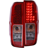 ANZO 2005-2008 Nissan Frontier LED Taillights Red/Clear 311071