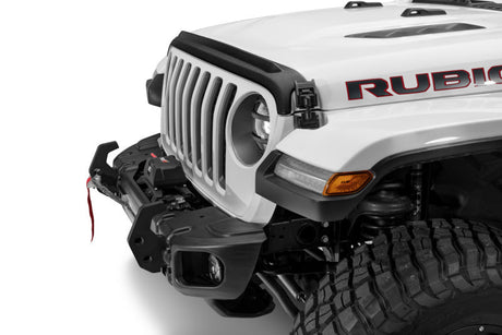 AVS 2018+ Jeep Wrangler (JL) 2dr/4dr Aeroskin II Textured Low Profile Hood Shield - Black 436148