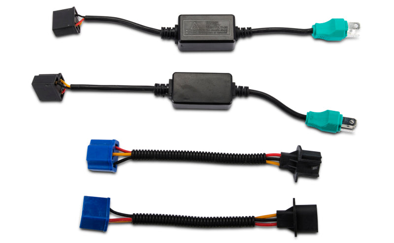 Raxiom 97-18 Jeep Wrangler TJ/JK Axial Halo Headlights w/ DRL Amber Signals- Blk Hsng (Clear Lens) J108037