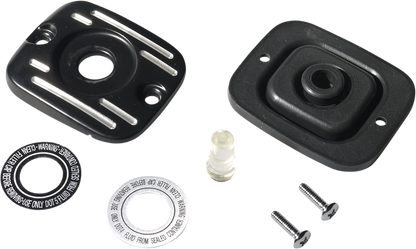 DRAG SPECIALTIES Master Cylinder Cover - Black SOFTAIL YR APP S/B 06-14 78150