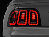 Raxiom 96-98 Ford Mustang Icon LED Tail Lights- Black Housing (Smoked Lens) 389876