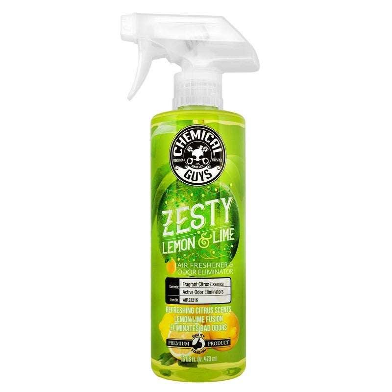Chemical Guys Zesty Lemon Lime Air Freshener & Odor Eliminator - 16oz AIR23216