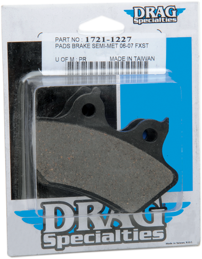 DRAG SPECIALTIES Semi-Metallic Brake Pads - Rear B16-0922SCP