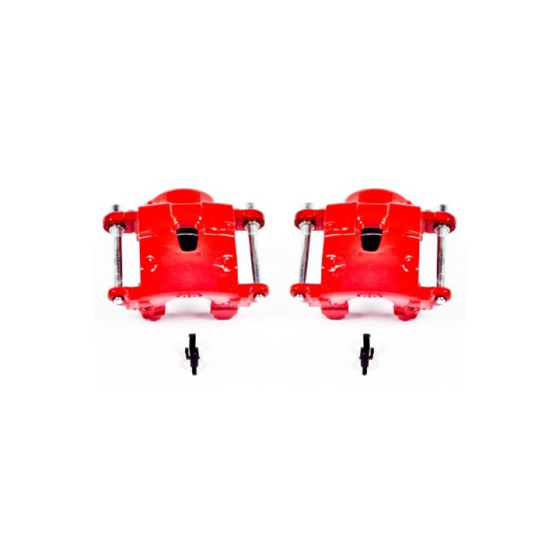 Power Stop 78-85 Avanti II Front Red Calipers w/o Brackets - Pair S4071