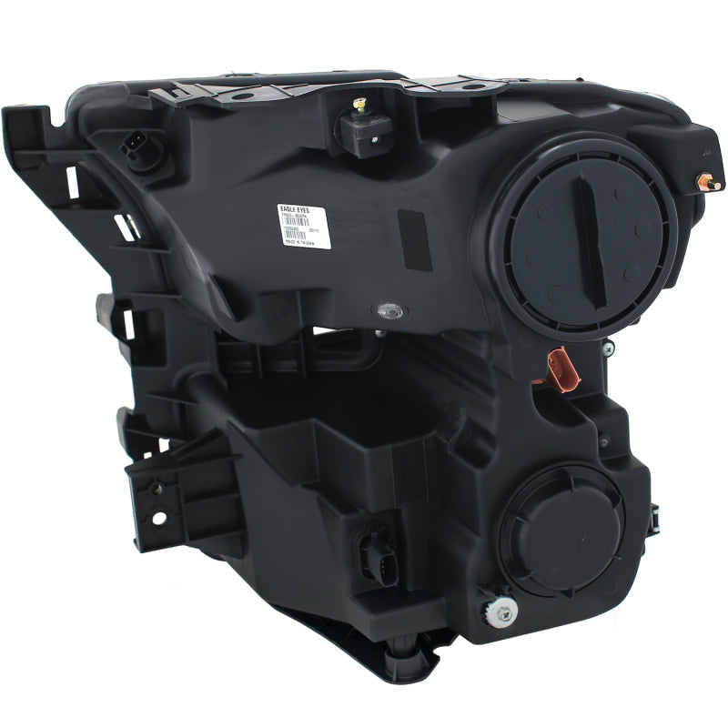 ANZO 2015-2016 Ford F-150 Projector Headlights w/ Plank Style Design Black w/ Amber 111347