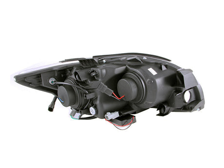 ANZO 2005-2010 Scion Tc Projector Headlights w/ Halo Black (CCFL) 121119