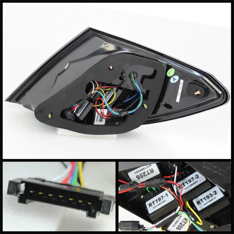 Spyder Mercedes Benz W204 C-Class 08-11 LED Tail Lights Incandescent only - Blk ALT-YD-MBZC08-LED-BK 5072689