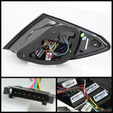 Spyder Mercedes Benz W204 C-Class 08-11 LED Tail Lights Incandescent only - Blk ALT-YD-MBZC08-LED-BK 5072689