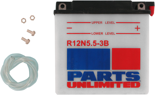 Parts Unlimited Conventional Battery 12n5.5-3b