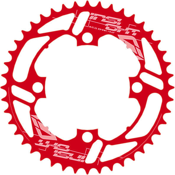 INSIGHT 4bolt 41t Red 5mm X 104 INCR441RDRD
