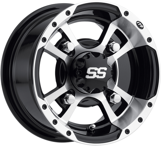 ITP SS Alloy SS112 Sport Wheel - Rear - Machined - 10x8 - 4/115 - 3+5 1028337404B