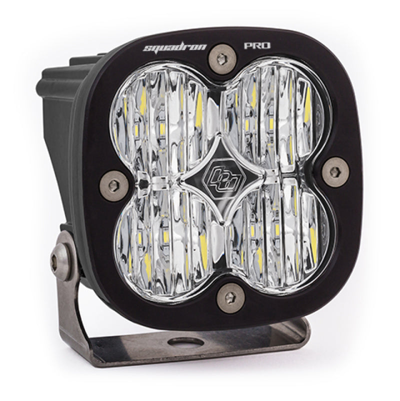 Baja Designs Squadron Pro Black Wide Cornering Pattern LED Light Pod - Clear 490005