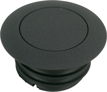 DRAG SPECIALTIES Gas Cap - Non-Vented Pop-Up - Black Wrinkle 03-329B-B