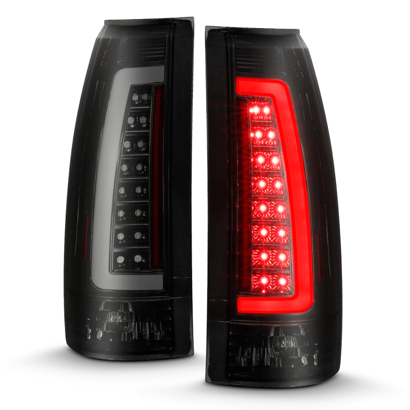 ANZO 1999-2000 Cadillac Escalade LED Taillights Black Housing Smoke Lens Pair 311345
