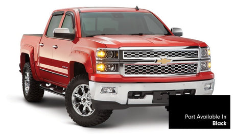 Bushwacker 16-18 Chevy Silverado 1500 Fleetside Pocket Style Flares 4pc 69.3in Bed - Black 40959-34