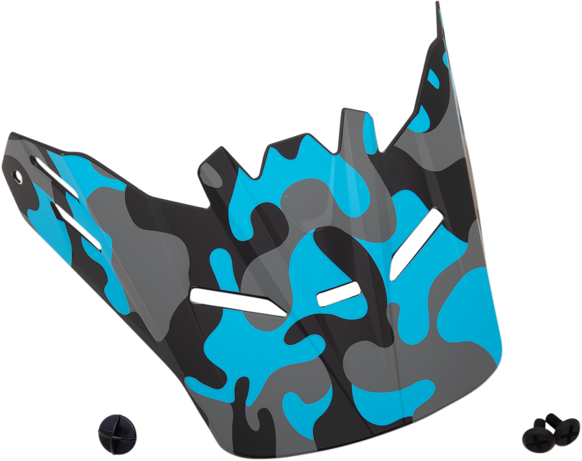 Z1R Youth Rise Visor Kit - Camo - Blue 0132-1340