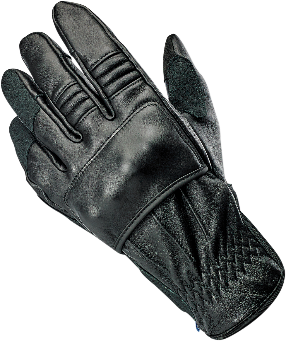 BILTWELL Belden Gloves - Black - Small 1505-0101-302