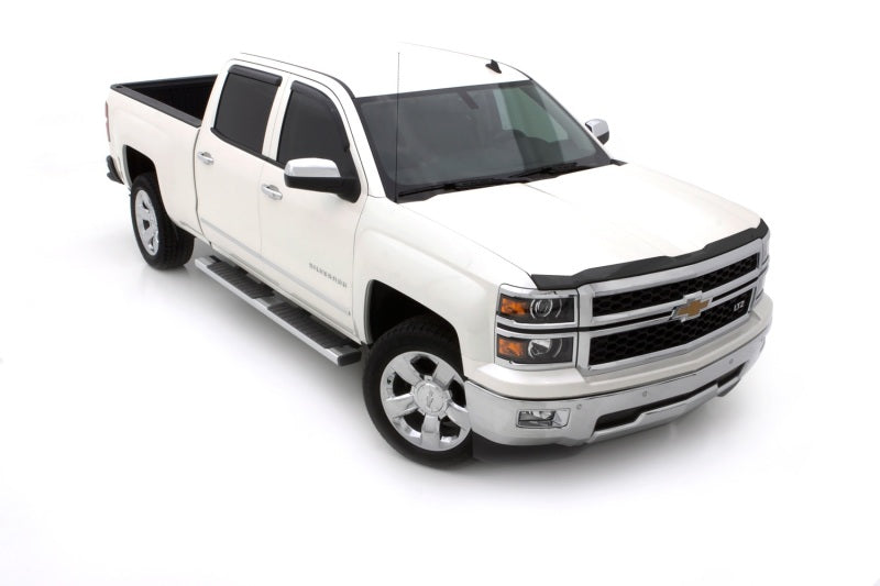 AVS 14-15 Chevy Silverado 1500 Aeroskin Low Profile Acrylic Hood Shield - Smoke 322062