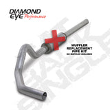Diamond Eye KIT 4in CB MFLR RPLCMENT PIPE SGL AL: 2004.5-2007.5 DODGE CUMMINS 600 K4234A-RP