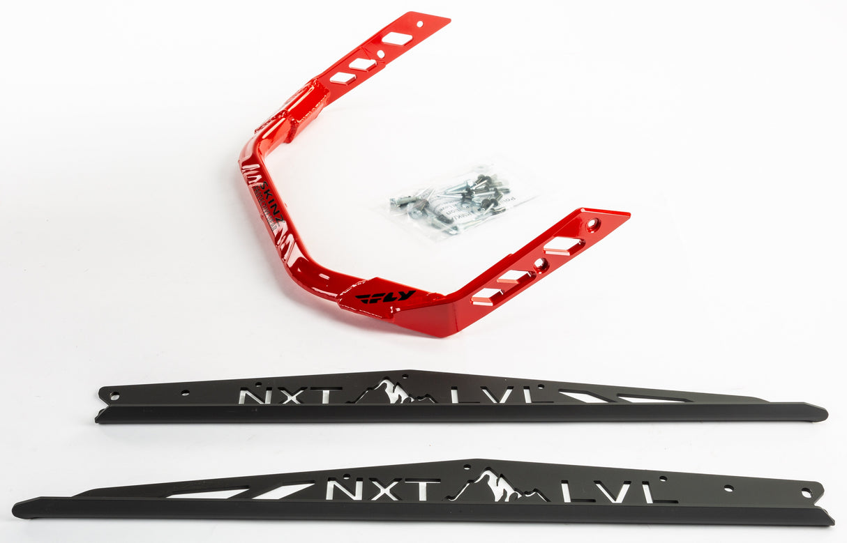 PRO ARMOR Nxt Lvl Rear Bumper Blk/Red Pol Axys Rmk 155 S/M NXPRB226-FBK/RD