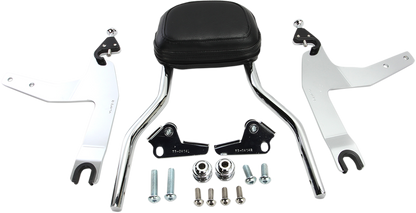 COBRA Backrest Kit - 14" - Chrome - Softail 602-2002