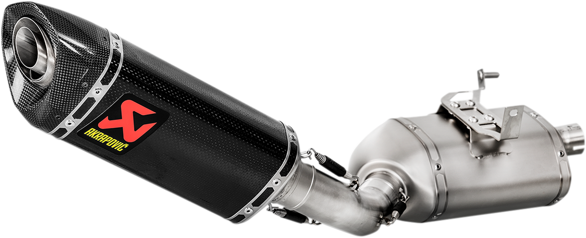 AKRAPOVIC Silenciador de línea deslizante de fibra de carbono Street Triple 765 2017-2019 S-T7SO1-HAPC 1811-3514