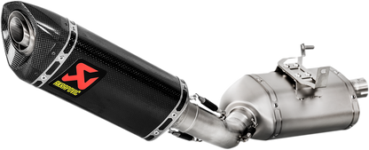 AKRAPOVIC Silenciador de línea deslizante de fibra de carbono Street Triple 765 2017-2019 S-T7SO1-HAPC 1811-3514