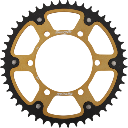 SUPERSPROX Stealth Rear Sprocket - 48 Tooth - Gold - Kawasaki/Yamaha/Suzuki RST-486-48-GLD