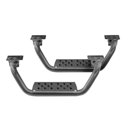 Go Rhino Dominator Extreme D6 SideSteps - Tex Blk - 4in Drop Down Steps (Pair) D6410000T