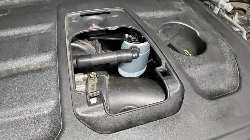 J&L 16-23 Dodge Durango / Jeep Grand Cherokee 3.6L Oil Separator 3.0 Passenger Side - Clear Anod 3074P-C