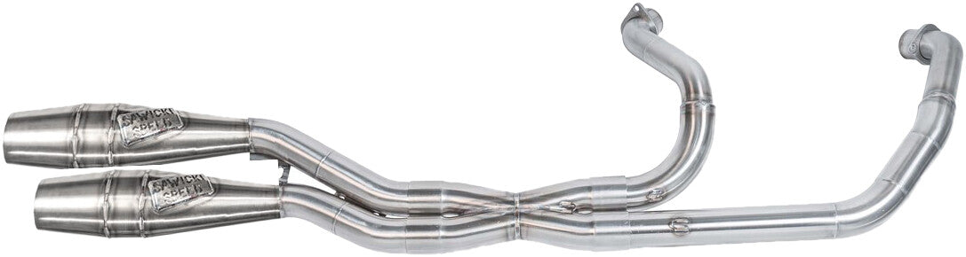 SAWICKI Indian X-Pipe Full Lgth Cannon Brushed Ss Chief 930-01331