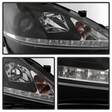 Spyder Lexus IS 250/350 2006-2010 Projector Headlights DRL Black PRO-YD-LIS06-DRL-BK 5080059