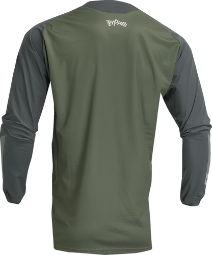 THOR Terrain Jersey - Army/Charcoal - Large 2910-7168