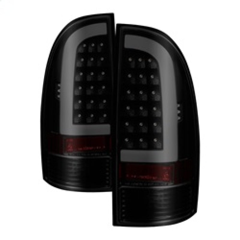 xTune 05-15 Toyota Tacoma (Excl LED Tail Lights) LED Tail Lights - Blk Smk (ALT-ON-TT05-LBLED-BSM) 9038556