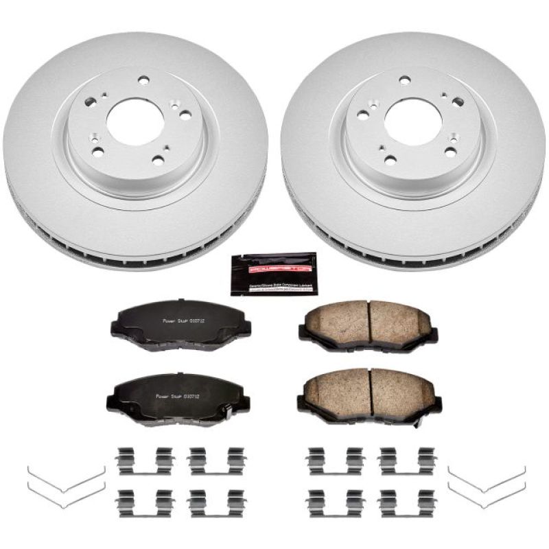 Power Stop 13-15 Acura ILX Front Z17 Evolution Geomet Coated Brake Kit CRK3055