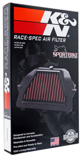 K&N 08-13 Yamaha YZF R6 599 Replacement Air Filter - Race Specific YA-6008R