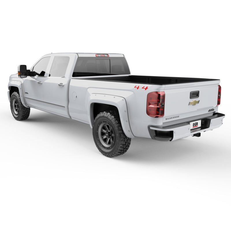 EGR 14+ Chev Silverado 6-8ft Bed Bolt-On Look Color Match Fender Flares - Set - Summit White 791574-GAZ