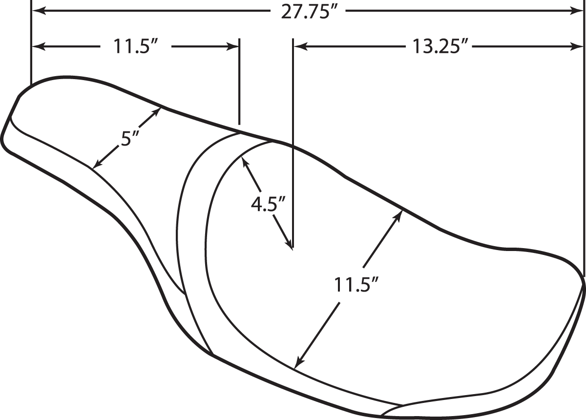 ESPECIALIDADES DE ARRASTRE Asiento Predator - Costura suave - Tanque de gasolina Yaffe Razor - '10-'22 FL PARA TANQUE TRASERO YAFFE RAZOR 0801-0974
