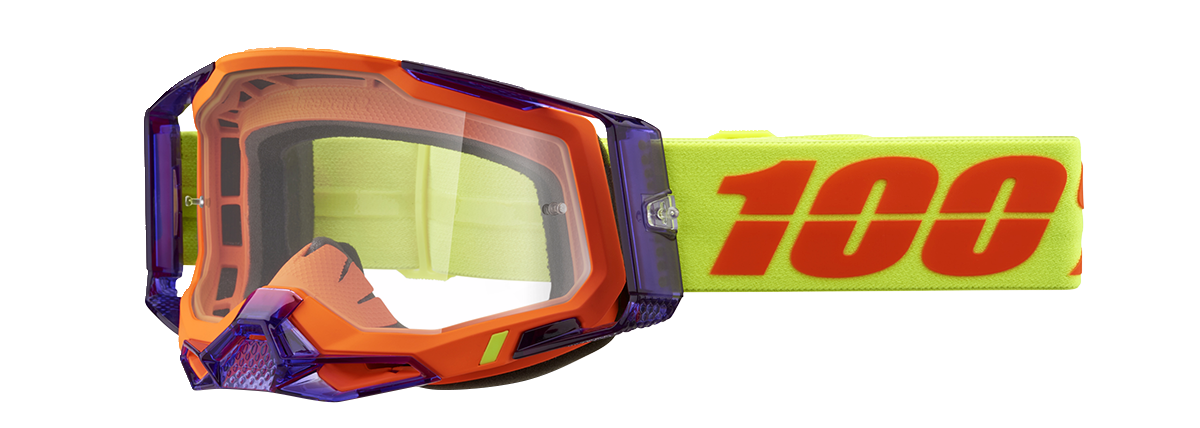 100% Racecraft 2 Goggles - Panam - Clear 50009-00021