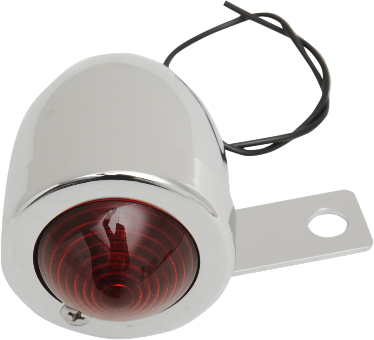 DRAG SPECIALTIES Luz tipo bala con soporte - Derecha - Cromo 162084-BC207 