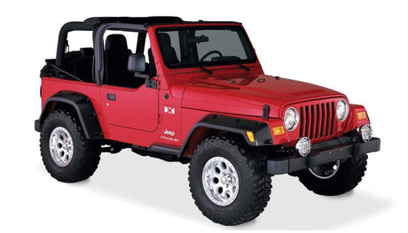 Bushwacker 97-06 Jeep TJ Max Pocket Style Flares 4pc - Black 10908-07