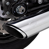 VANCE & HINESTwin Slash Slip-On Muffler - Chrome - Softail 2025  16750
