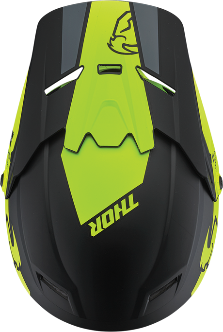 THOR Youth Sector Helmet - Split - MIPS - Acid/Black - Medium 0111-1357