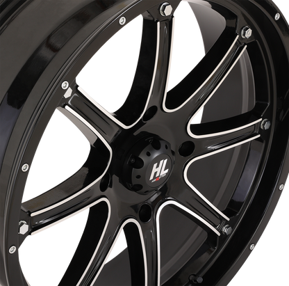 HIGH LIFTER Wheel - HL4 - Front/Rear - Gloss Black w/Machined - 20x6.5 - 4/156 - 4+2.5 (+10 mm) 20HL04-1156