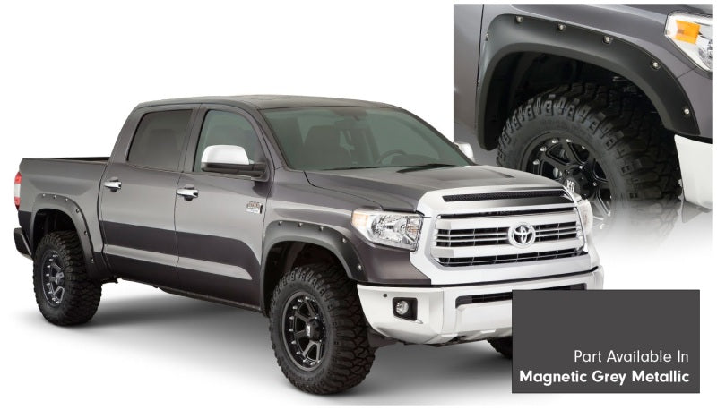 Bushwacker 16-18 Toyota Tundra Fleetside Pocket Style Flares 4pc - Magnetic Grey 30918-63