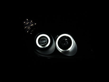 ANZO 2002-2003 Lexus Es300 Projector Headlights w/ Halo Black 121232
