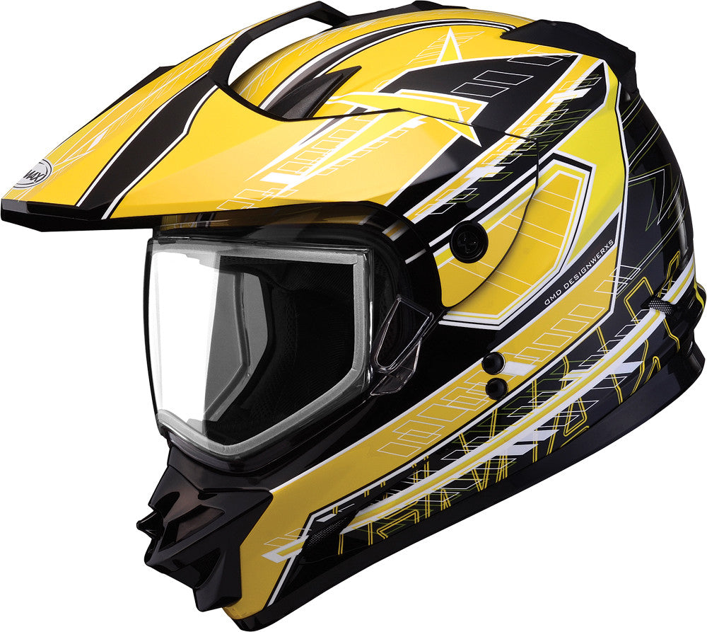 GMAX Gm-11s Snow Sport Helmet Nova Black/Yellow/White X G2112237 TC-4