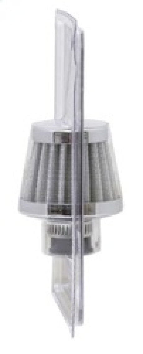 K&N 2in Base OD x .375in Flange ID x 1.75in H Rubber Base Crankcase Vent Filter - White 62-1600WT