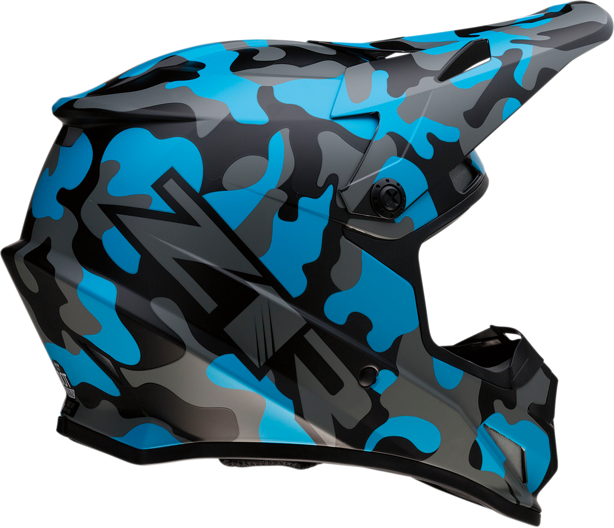 Z1R Rise Helmet - Camo - Blue - Medium 0110-6087